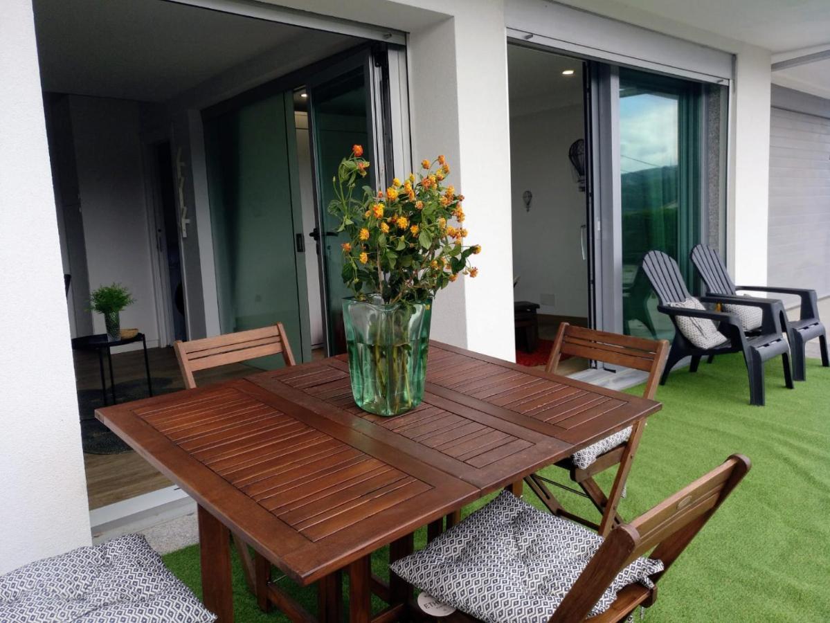 산티아고데콤포스텔라 Casa Rocha Velha Con Terraza Y Piscina Particular 아파트 외부 사진