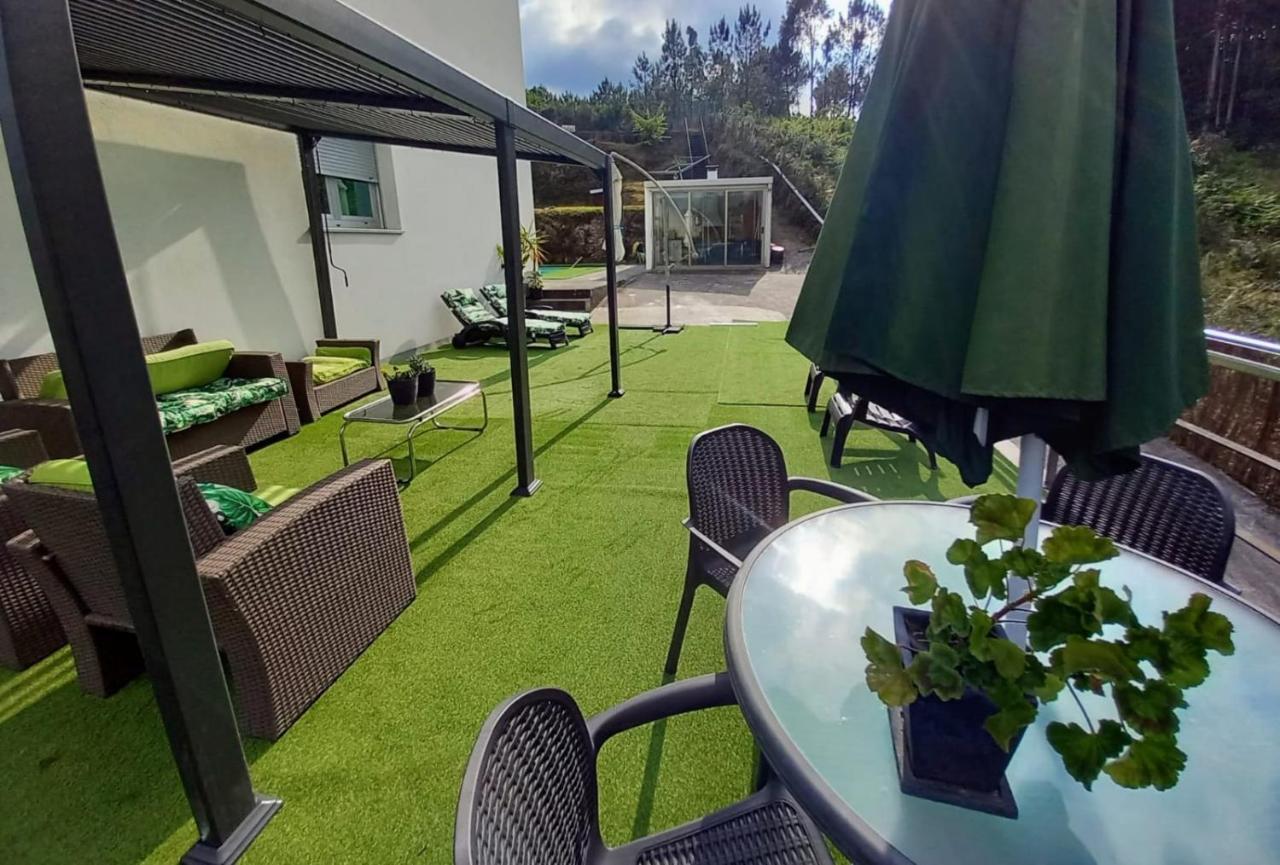 산티아고데콤포스텔라 Casa Rocha Velha Con Terraza Y Piscina Particular 아파트 외부 사진