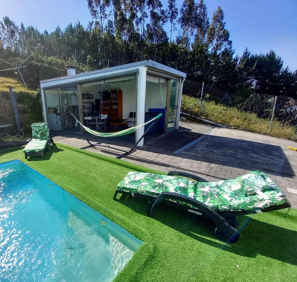 산티아고데콤포스텔라 Casa Rocha Velha Con Terraza Y Piscina Particular 아파트 외부 사진