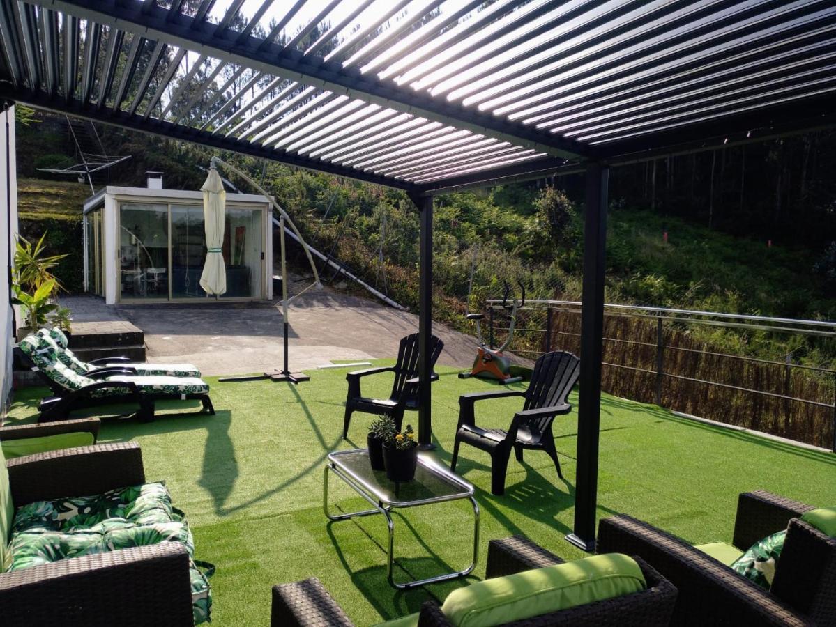 산티아고데콤포스텔라 Casa Rocha Velha Con Terraza Y Piscina Particular 아파트 외부 사진