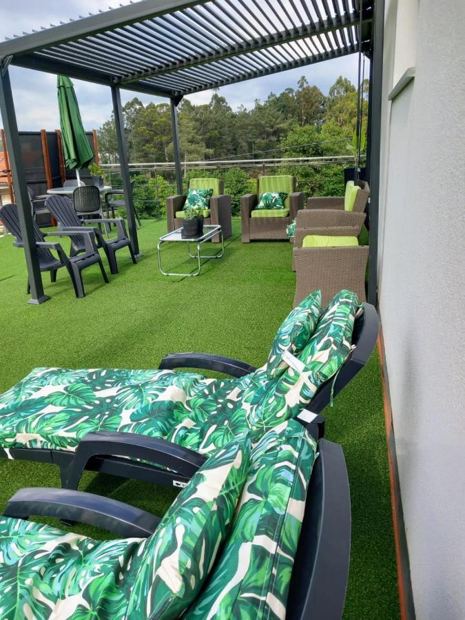 산티아고데콤포스텔라 Casa Rocha Velha Con Terraza Y Piscina Particular 아파트 외부 사진