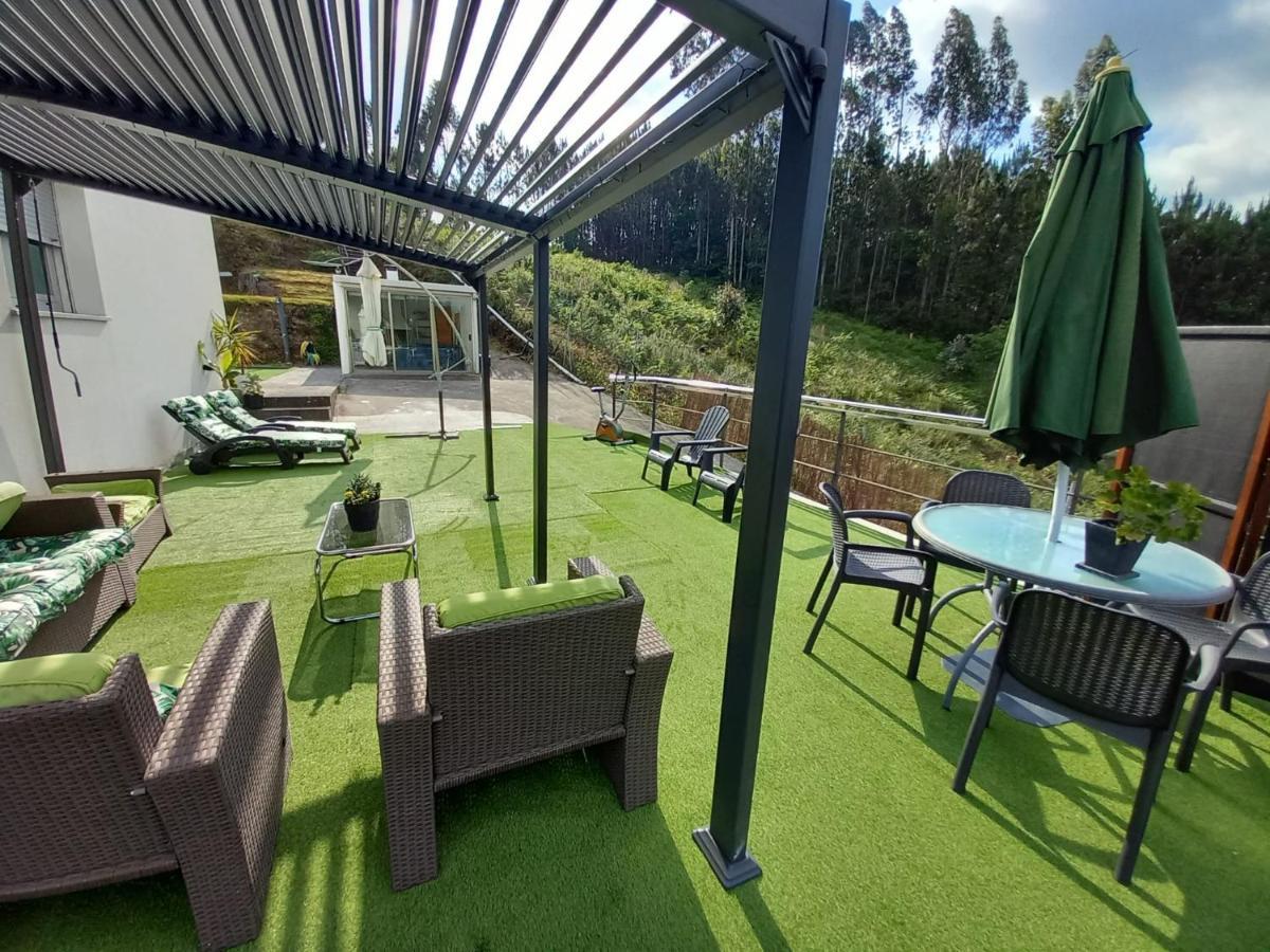 산티아고데콤포스텔라 Casa Rocha Velha Con Terraza Y Piscina Particular 아파트 외부 사진