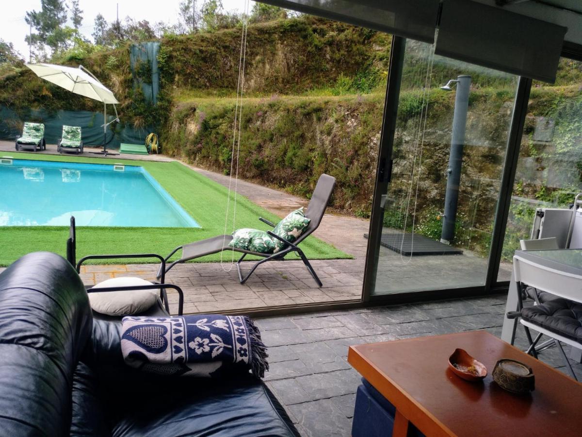 산티아고데콤포스텔라 Casa Rocha Velha Con Terraza Y Piscina Particular 아파트 외부 사진