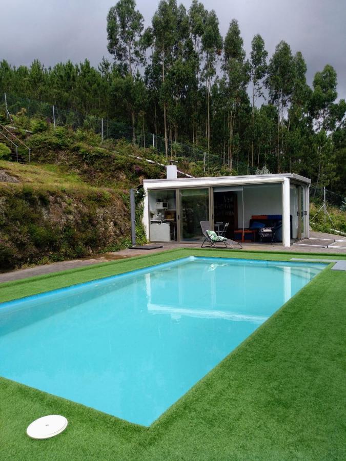 산티아고데콤포스텔라 Casa Rocha Velha Con Terraza Y Piscina Particular 아파트 외부 사진