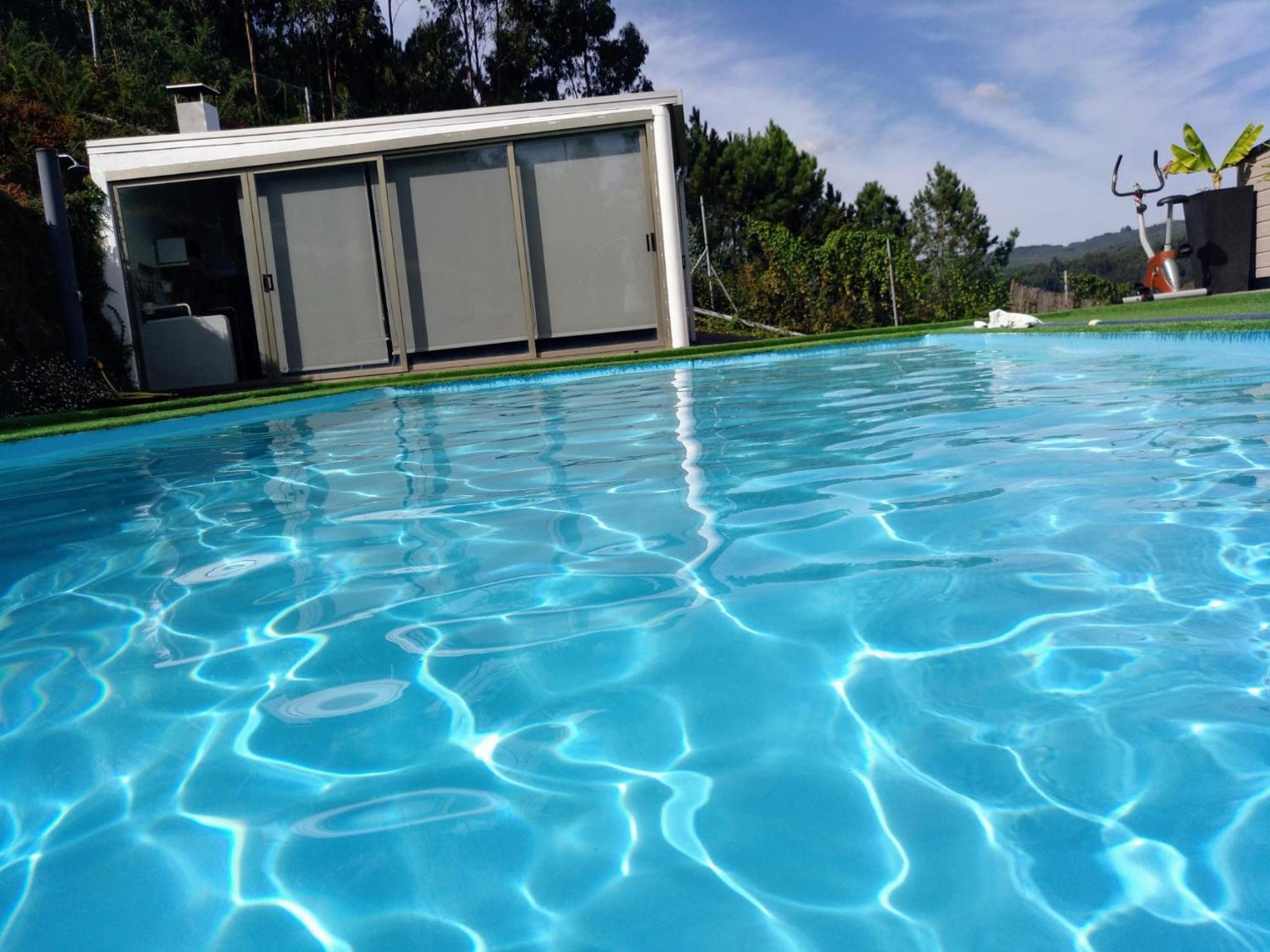 산티아고데콤포스텔라 Casa Rocha Velha Con Terraza Y Piscina Particular 아파트 외부 사진